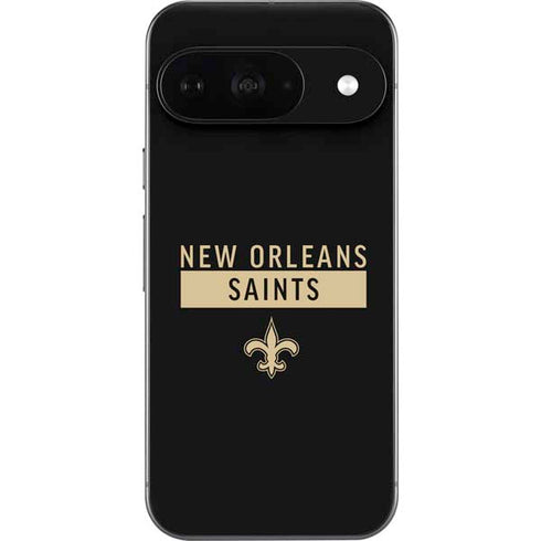 NFL New Orleans Saints Black Performance Series Google Pixel 9 Skin
